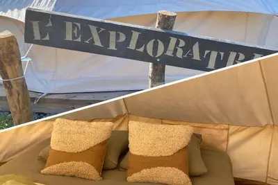 Image de Camping La Bêle et Toile Tente L'exploratrice
