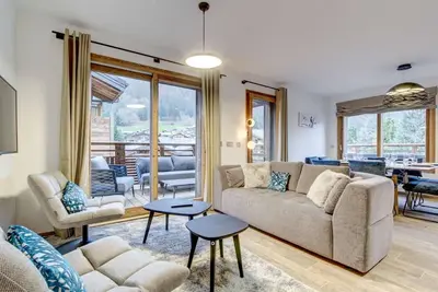 Image de 2ème étage, terrasse, télévision, 90m², Morzine