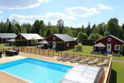 Image de Holiday home with lake view, pool and boat in Småland