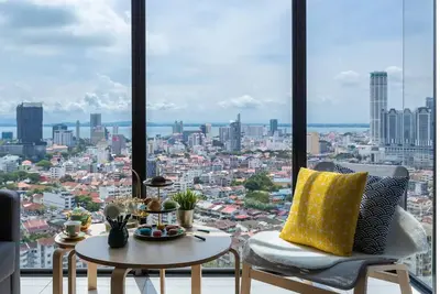 Image de 9 min drive to city, Hightfloor city view, rooftop pool, H&C Water Purifier