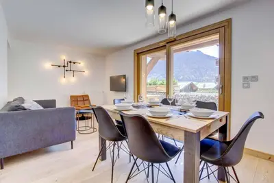 Image de Rez-de-chaussée, terrasse, télévision, 42m², Morzine