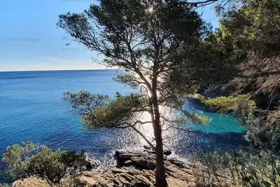 Image de Grand studio mezzanine avec vue mer, parking et climatisation à deux pas de la calanque de la Cron