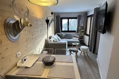 Image de Avoriaz Tilia - Appartement T1 Falaise rénové chambre indépendante vue montagne.