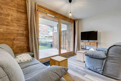 Image de Rez-de-chaussée, terrasse, parking, télévision, 46m², Morzine