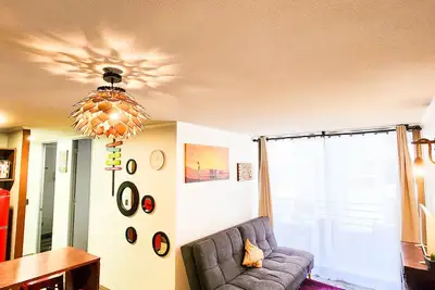Full Apartment 2 Bedrooms With Free Parking in Downtown Santiago de Chile