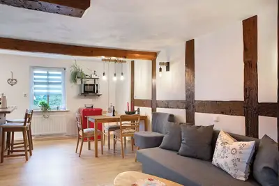 Image de Studio 'Fachwerk 44' avec terrasse partagée, jardin partagé et Wi-Fi