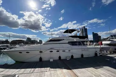 Superyacht on 5* Ocean Village Marina, Southampton