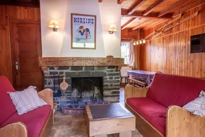 Image de Chalet, 2ème étage, vue montagne, terrasse, cheminée ou poêle à bois, télévision, 96m², Morzine