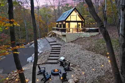 Image de Cabine-Salle de bain privée séparée-Rocky Falls