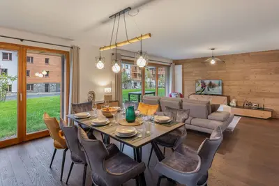 Image de Appartement moderne 3 chambres à Megève avec garage