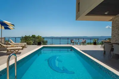 Image de Seaview Villa Matea with 4 Bedrooms, Whirlpool, Sauna, Private pool