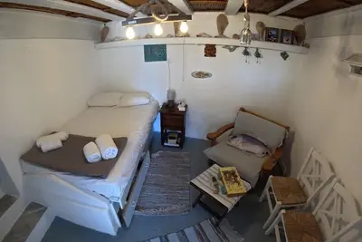 Image de Maison de vacances 'Seagull Syros Seaside' avec vue sur la mer, terrasse privée et Wi-Fi