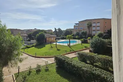 Image de Palmeraie 406- Climatisation- vue piscine- plage et commerces à pieds
